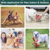 Christmas Dog Soccer Ball with Tug Straps - 8 Inch