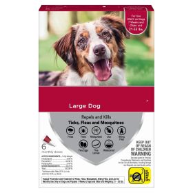 Flea, Tick & Mosquito Topical for Dogs 21-55 lb - 6 Doses