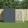 Large Galvanized Steel Dog House & Run - 84 x 99 Inch