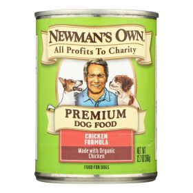 Newman's Own Organics Chicken Wet Dog Food 12.7 oz Cans
