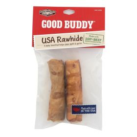 Castor & Pollux USA Rawhide Curls with Chicken, 4-5 Inch