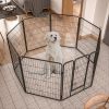 Heavy Duty Wrought Iron Dog Playpen for Large Dogs