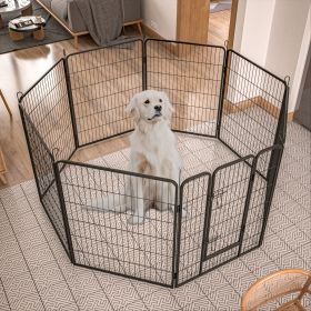 Heavy Duty Wrought Iron Dog Playpen for Large Dogs