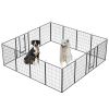 16-Panel Outdoor Dog Playpen 40 Inch with Doors