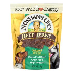 Newman's Own Organic Beef Jerky Dog Treats - Case of 6