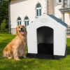 Weatherproof Plastic Dog Kennel for Medium & Large Dogs