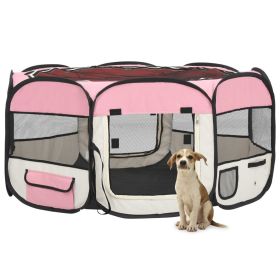 Octagonal Foldable Fabric Dog Playpen - Modern Design