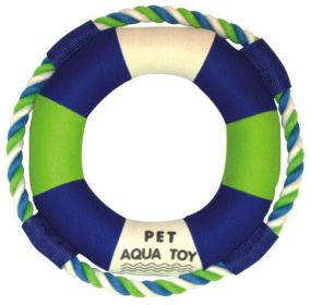 Pet Life Life Raver Squeaky Jute Floating Dog Toy