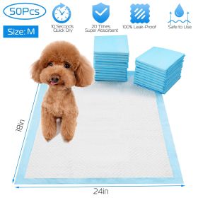 Puppy Training Pee Pads 50-Pack - 24 x 18 Inch Medium