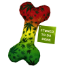 Stoned to da Bone Rasta Squeaky Canvas Dog Toy