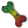 Stoned to da Bone Rasta Squeaky Canvas Dog Toy