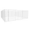 Galvanized Steel Dog Kennel 224 x 224 x 73 Inch