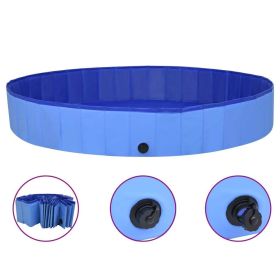 Foldable Pet Swimming Pool 6.5 Ft - Blue PVC