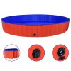 PawSplash Foldable Dog Pool 118 Inch - Red PVC