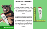 Joint-Shaped Squeaky Canvas Dog Toy - 420 Novelty