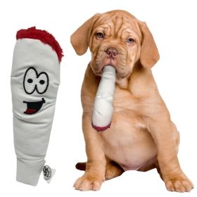 Joint-Shaped Squeaky Canvas Dog Toy - 420 Novelty