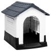 Gray Polypropylene Dog House 22 x 27 x 26 Inch