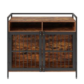 VEVOR 41 Inch Dog Crate Furniture with Storage & 2 Doors