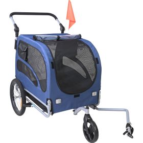 VEVOR Dog Bike Trailer & Stroller 2-in-1, Up to 100 lb