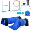 VEVOR 7-Piece Dog Agility Training Set with Tunnels