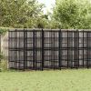 Powder-Coated Steel Dog Kennel 138.9 Sq Ft Pen