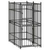 Powder-Coated Steel Dog Kennel 19.8 Sq Ft Enclosure