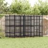 Powder-Coated Steel Dog Kennel 79.3 Sq Ft Pen