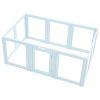 VEVOR Whelping Box 76 x 49 x 30 Inch for Large Dogs