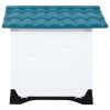 Polypropylene Dog House 35.6 x 26.8 x 26 Inch - Blue & White