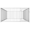 Silver Steel Outdoor Dog Kennel - 13 Ft Long Pen