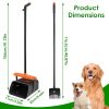 Dog Pooper Scooper Rake & Swivel Bin Kit - Long Handle