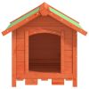 Solid Pine Dog Kennel 25.6 x 25.6 x 24 Inch, Brown
