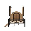 Finnish Spruce Cabin Dog House with Porch - 66 Inch