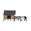 Finnish Spruce Cabin Dog House with Porch - 66 Inch