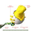 Dinosaur Egg Dog Toothbrush Molar Toy with Tug Rope