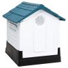 Blue Polypropylene Outdoor Dog House for Small Dogs