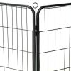 8-Panel Steel Dog Playpen 31.5 x 23.6 Inch for Small Dogs
