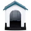 Blue Polypropylene Outdoor Dog House for Small Dogs