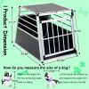 Aluminum Pet Travel Crate 35 x 25 x 27 Inch for Car