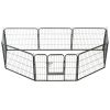 8-Panel Steel Dog Playpen 31.5 x 23.6 Inch for Small Dogs