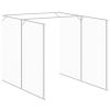 Anthracite Steel Dog House with 120 Inch Run