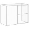 Anthracite Steel Dog House with 501 Inch Extended Run