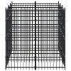 Powder-Coated Steel Dog Kennel 59.5 Sq Ft, Weatherproof