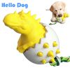 Dinosaur Egg Dog Toothbrush Molar Toy with Tug Rope