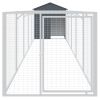 Anthracite Steel Dog House & Run 46 x 240 Inch