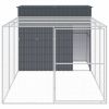 Anthracite Steel Dog House & Run 84 x 180 Inch