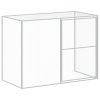 Anthracite Steel Dog House with 362 Inch Outdoor Run