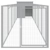 Light Gray Steel Dog House & Run 43 x 240 Inch