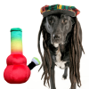 Bo da Bong Rasta Squeaky Plush Dog Toy