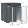 Anthracite Steel Dog House & Run 65 x 99 Inch
